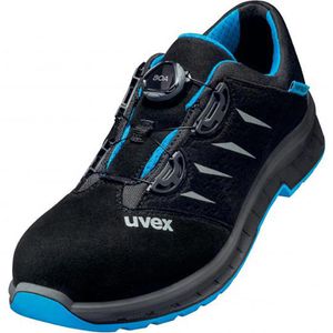 Uvex Sicherheitsschuhe 2 trend BOA, ESD, S1P, Halbschuhe, Stahlkappe, Mikrovelours, Gr. 40