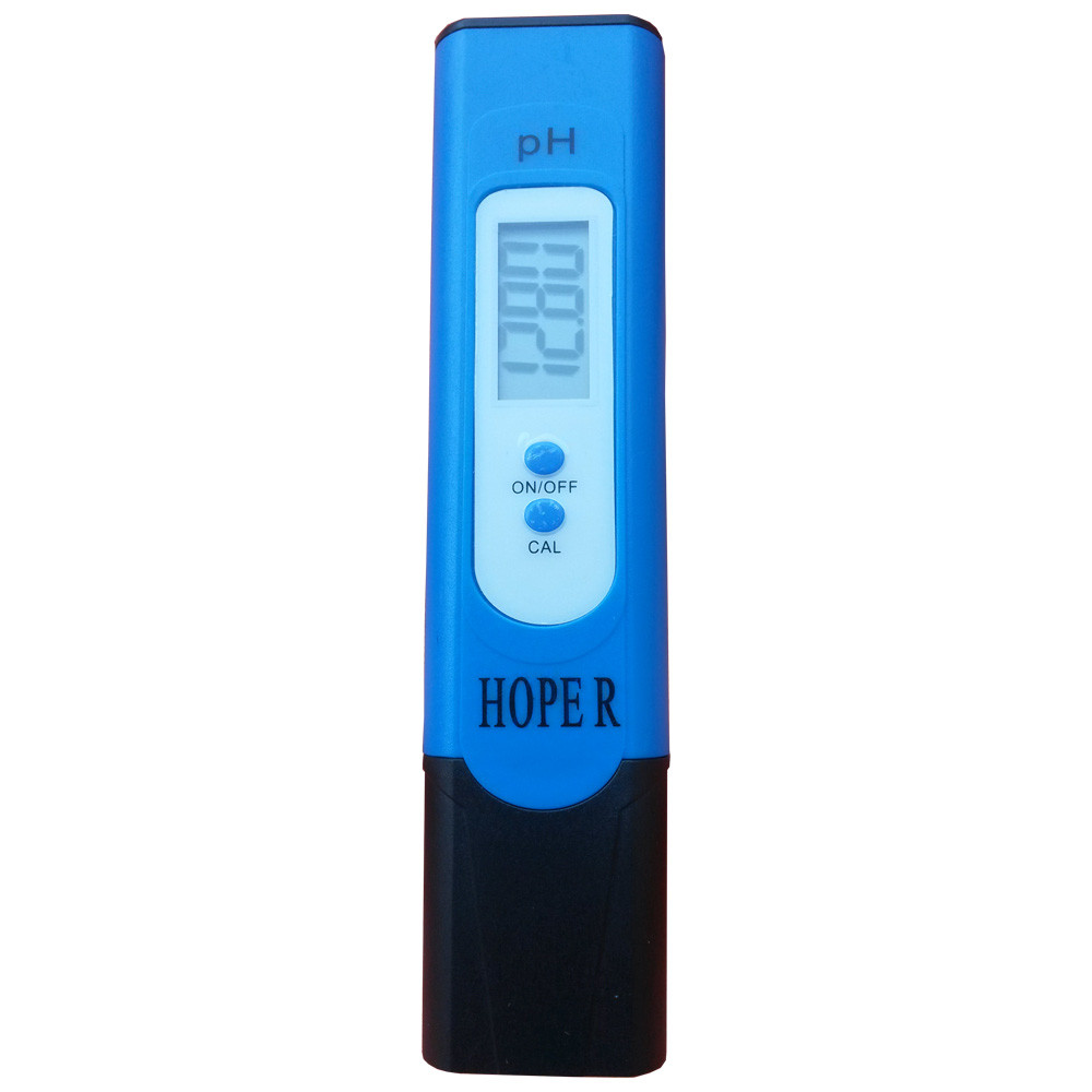 HOPE R Digitaal pH-meetapparaat met automatische temperatuurcompensatie (ATC) en kalibratiepoeder