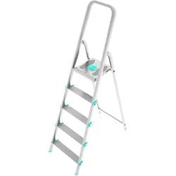Colombo, Leiter + Gerüst, Neue Scal Libellula 5-stufige Aluminium-Leiter