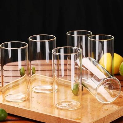 Uplift Essentials Creative Straight Glass Mug   Minimalist Family Beverage Cup Creative Straight Glass Mug   Minimalist Family Beverage Cup