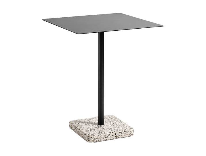 HAY Terrazzo Esstisch 60x60 cm Grey terrazzo-anthracite