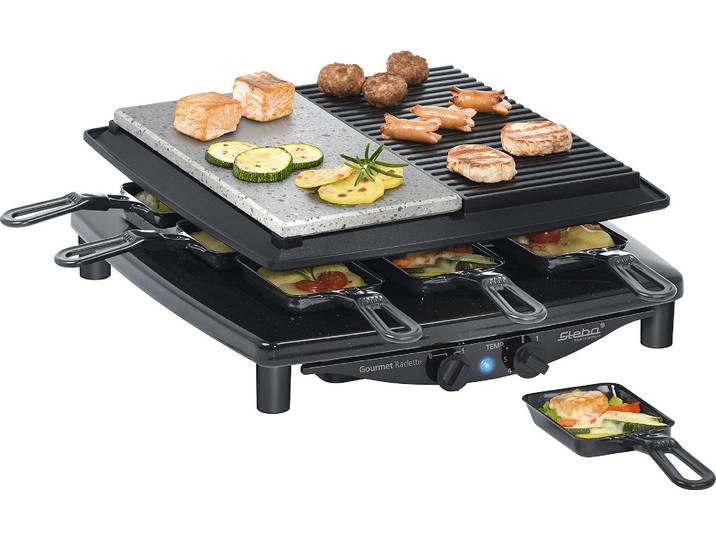 STEBA Raclette RC 4 Plus , schwarz, B:37cm H:14cm T:39cm, Raclettes