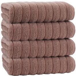 Depera Home Vague Turkish Cotton 4 pcs Bath Towels - 28'x54' Bath Towels