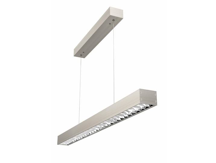 EVOTEC LED Pendelleuchte OFFICE ONE , Energieeffizienz: C, grau (aluminiumfarben), 1, 1 Stk., Leuchten, Bildschirm-Arbeitsplatz UGR 19, blendfrei - optimale Lichtverteilung, LED Pendelleuchte