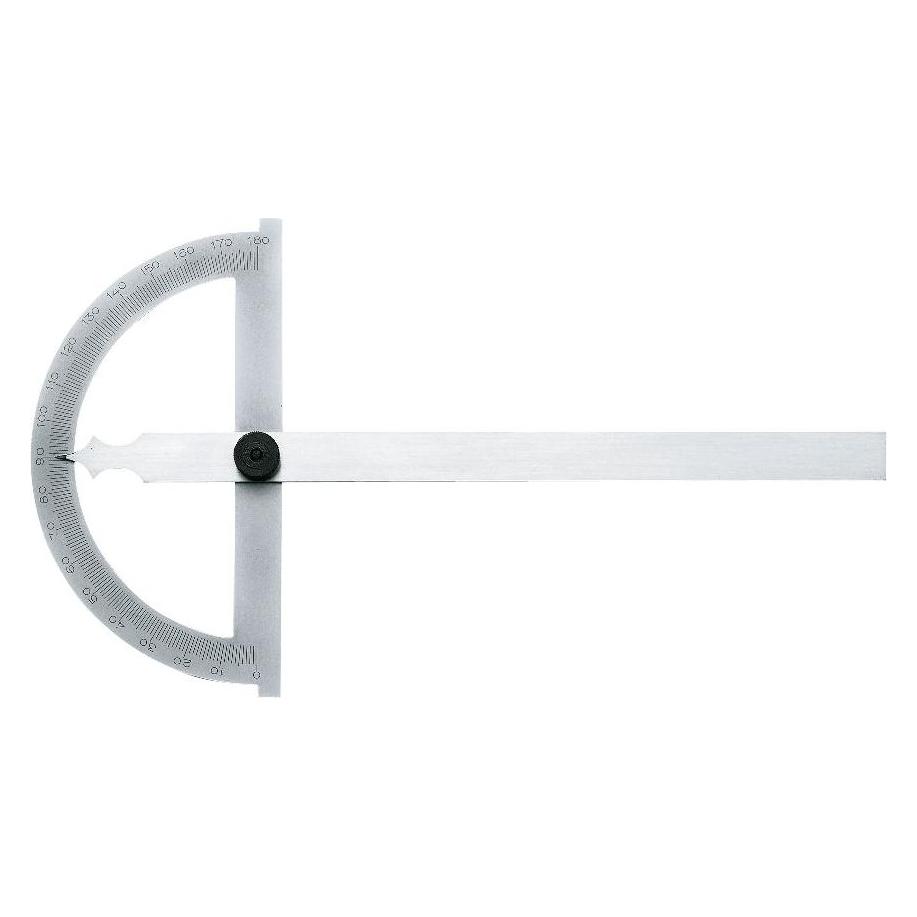 RB Messwerkzeuge Gradmesser (Winkelmesser) 120 mm Messbereich 0-180°, Schienelänge 150 mm Stahl (42724943)