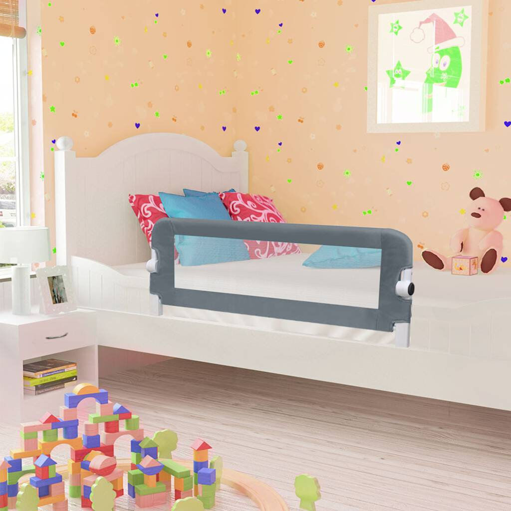 Symple Stuff Lykke Toddler Safety Side Rails Grey 42cm H x 40.5cm W x 102cm L