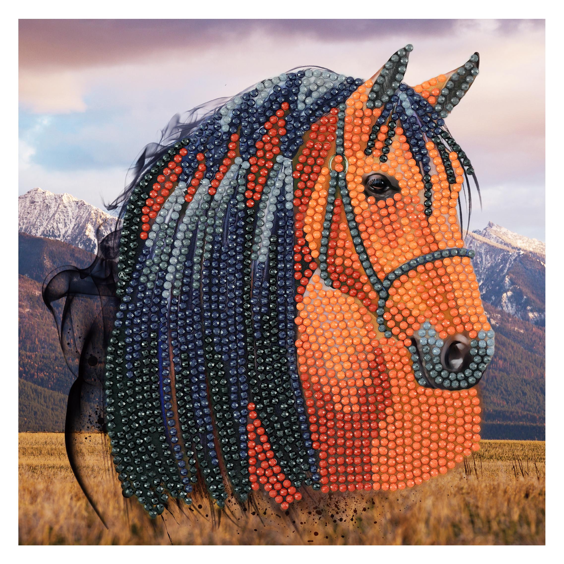 Craft Buddy Crystal Art Karte- Horse (CCK-A70)