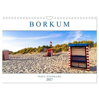 Borkum Inselpanorama (Wandkalender 2027 DIN A4 quer), CALVENDO Monatskalender