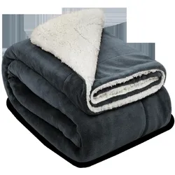 DECKE Alina 150/200 cm Anthrazit/Weiß