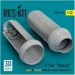 ResKit F-14A Tomcat open & closed exhaust nozzles Tamiya kit (3D Printed)