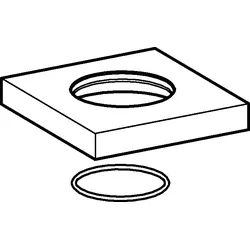 Hansa Rosette 75 x 75 mm komplett, 59913879 59913879