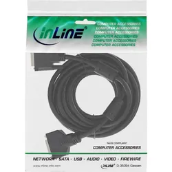 INLINE DVI-D Verlängerung, Dual Link 24+1 St/24+1 St, 3m, 2 Ferrite