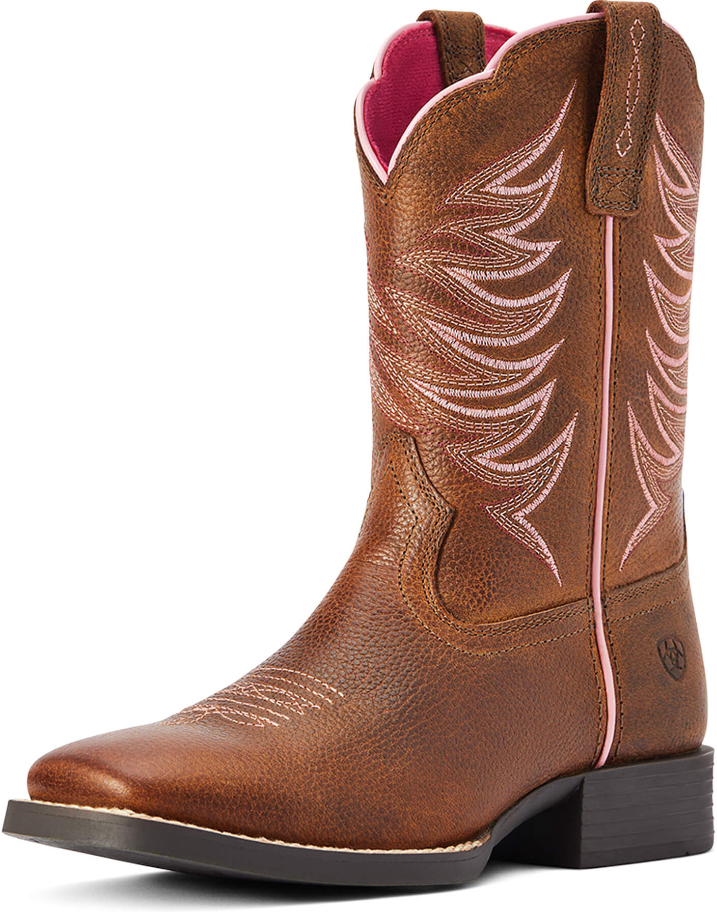 Youth Firecatcher Western Boots in Rowdy Brown, Size: 1 K B / Medium by Ariat