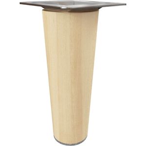 Sossai Möbelfuß HMF1-BN100-4, buche, Holz, 2,5 x 10cm, 4 Stück
