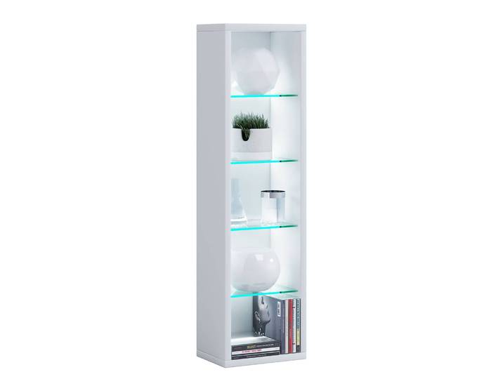 Étagère Rasato Corps : panneau aggloméré enduit Étagères : verre trempé Blanc/Blanc 77cm