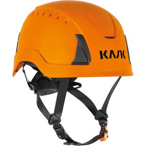 KASK Schutzhelm Primero Air, EN 397, EN 12492, EN 50365, mit 6-Punkt-System & Kinnriemen, Größe 52-63, orange
