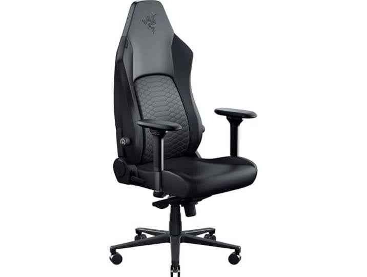 Razer Iskur V2 NewGen - Fauteuil Gaming Ergonomique Respirant Cuir EPU de 2e gen avec Technologie Cooltouch - système de Soutien Lombaire Hyperflex - Arches d’épaule Extra-Larges Noir