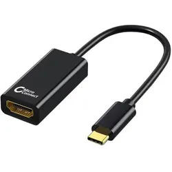MicroConnect USB3.1CHDMI-S USB-Grafikadapter (HDMI), Video Adapter, Schwarz, Silber