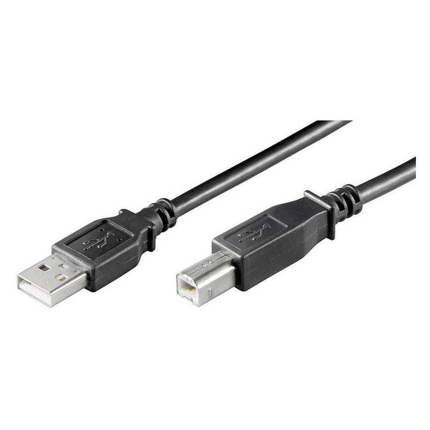 PremiumCord USB 2.0 A-B Verbindungskabel 3m (3 m, USB 2.0) (ku2ab3bk)