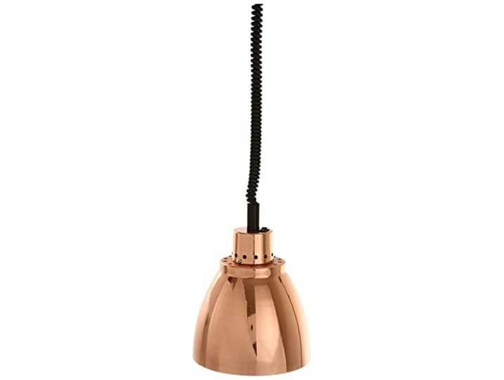 SARO Buffet Wärmelampe JULIA - Lampe zur Wärme-Erhaltung von Lebensmitteln und Speisen (Infrarot-Lampe, individuell höhenverstellbar, robustes Leichtmetall, beständiges Sprialkabel) kupferfarben
