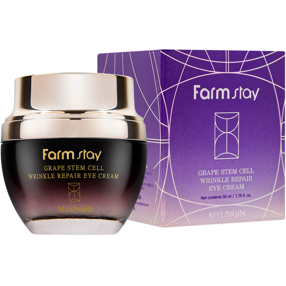 FarmStay Grape Stem Cell Wrinkle Repair Eye Cream Antiaging 50mL