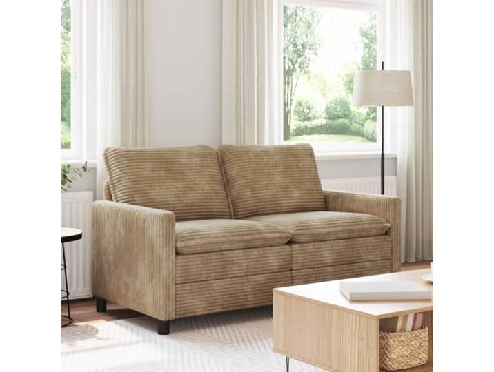 ZQQLVOO Sofa Taupe 156 x 81 x 87,5 cm Polyester Metallrahmen, Holz-Basis, Schaumstoffkissen, Abnehmbare Bezüge, Einfache Montage