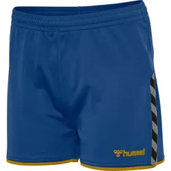hummel Hmlauthentic Poly Shorts - Damen - true blue/sports yellow
