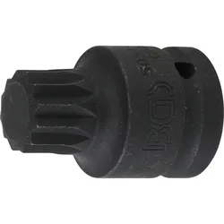 BGS Kraft-Bit-Einsatz Antrieb Innenvierkant 20 mm (3/4") Innenvielzahn (für XZN) M24 - 5054-M24