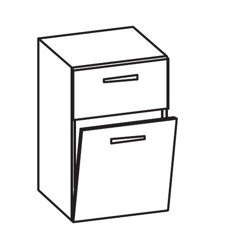 Artiqua 400 Midischrank, Stahlgrau, 400-MKL-1-45-7142-88 400-MKL-1-45-7142-88