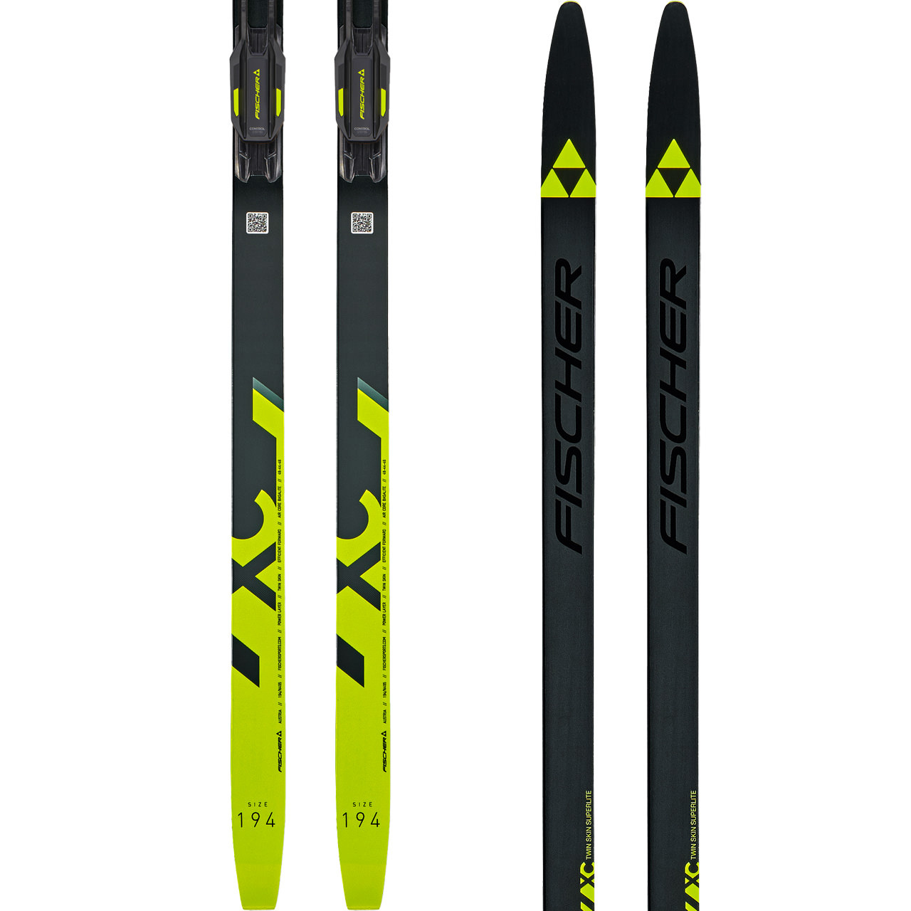 Fischer Twin Skin Superlite EF Medium SET - 179 cm = 55 - 69 kg
