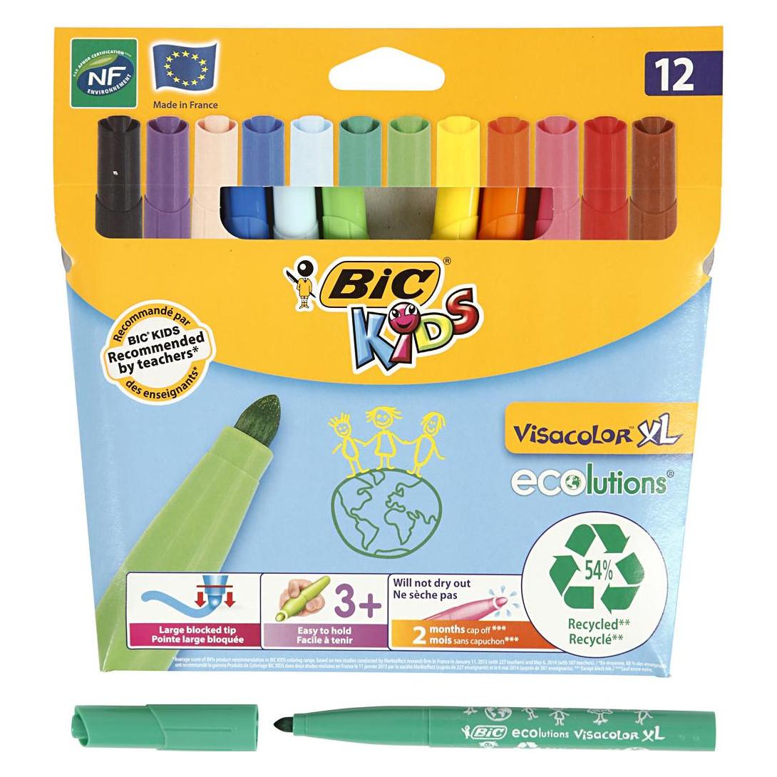 Bic Kids Visacolor XL Ecolutions (12x) (892223)