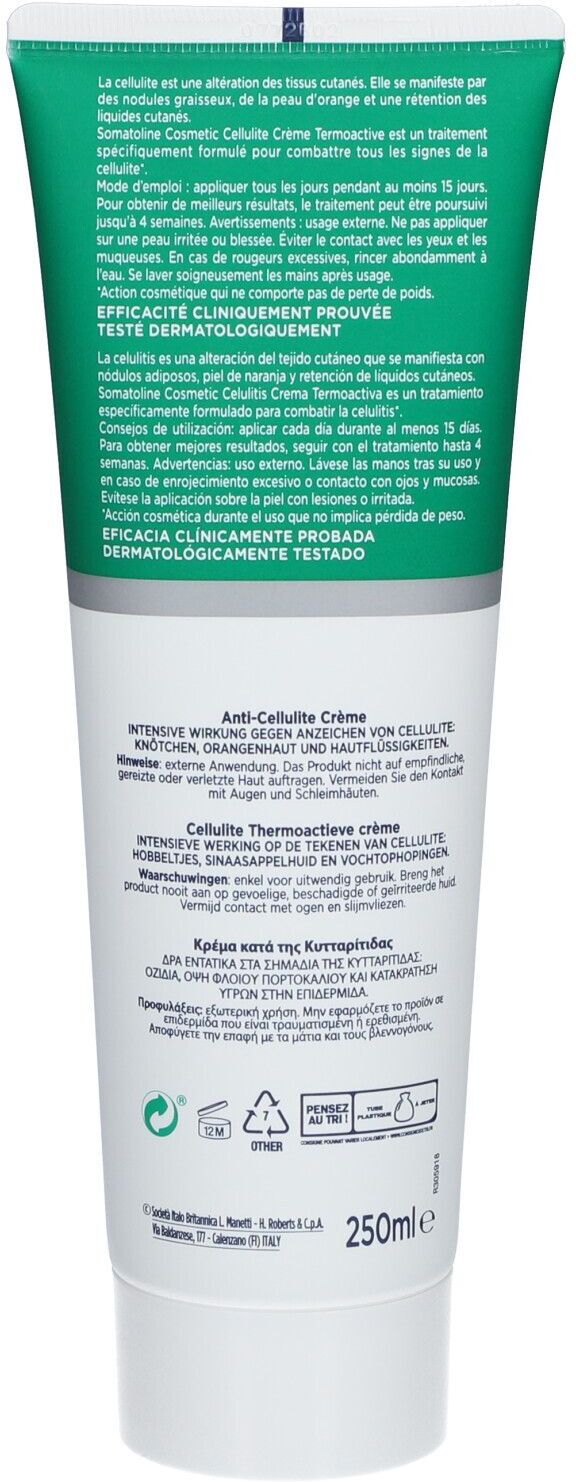 Somatoline Cosmetics Somatoline Cosmetic Gevorderde Cellulite 15 Dagen 250 ml Creme