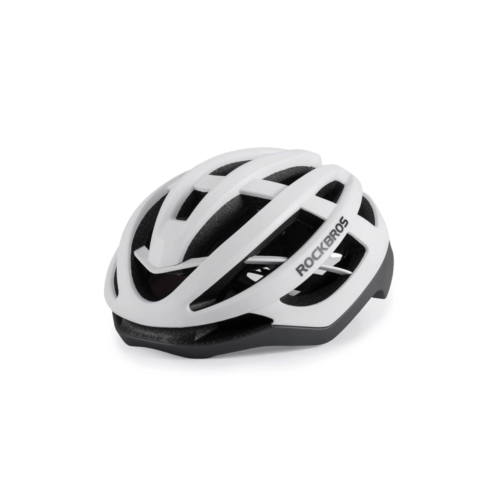 Rockbros HC-58 Fahrradhelm aerodynamisch Belüftung M Grau / Weiß