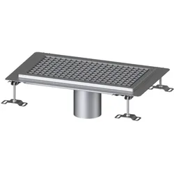 Kessel Ferrofix Kastenrinne 6030050 Edelstahl, 300x547x58mm, Auslauf senkrecht