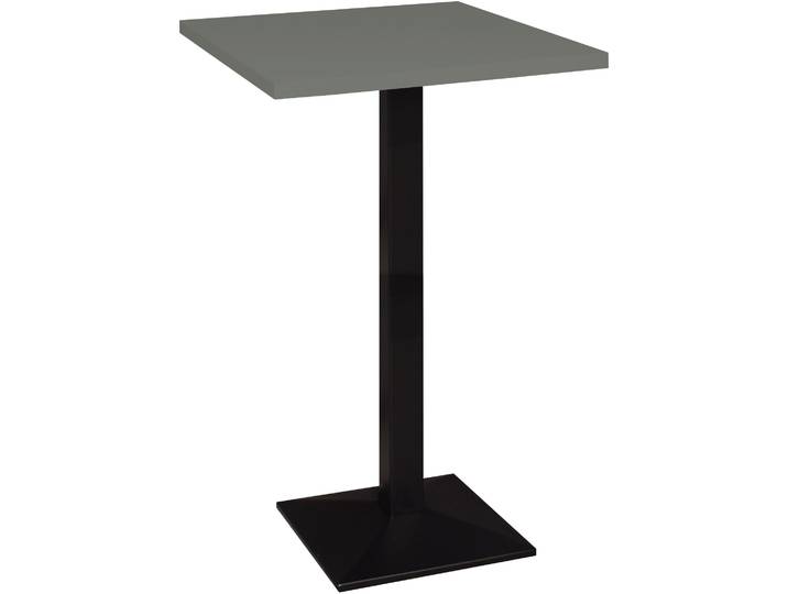 Mäusbacher Big Bistro Metall Quadrat-Säulengestell, eckige Platte BHT 70x105x70 cm