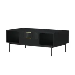 Couchtisch  Nanno , schwarz , Maße (cm): B: 55 H: 39,5
