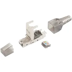 RJ-45 Stecker, werkzeuglos, STP, Cat. 6A