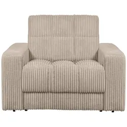 Sessel Date mit Cordbezug, klassischer Stil, Travertin Beige, weich gepolstert für Dein Zuhause