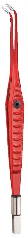 KLS Martin SE & Co. KG HF-Bipolar-Pinzette red nonStick, KLS Martin, abgewinkelt, spitz, 0,3 mm Spitze 17,0 cm 80-983-17-04