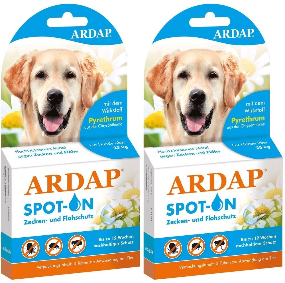 Ardap Spot-on große Hunde über 25 kg 2x 2x3 St Tropfen