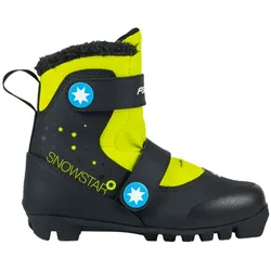 Fischer Snowstar Kinder Langlaufschuhe schwarz/gelb Gr. 36