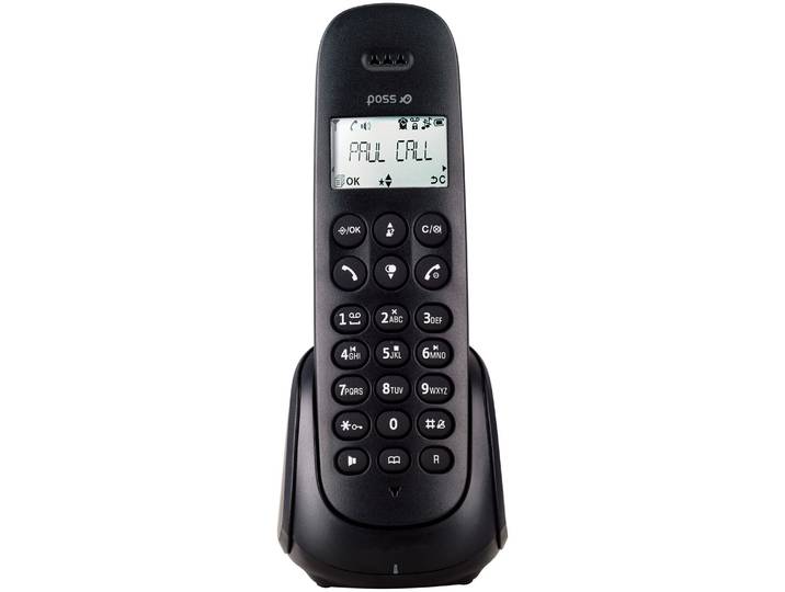 Téléphone sans fil avec répondeur Solo - PSDP230SBK - Noir POSS