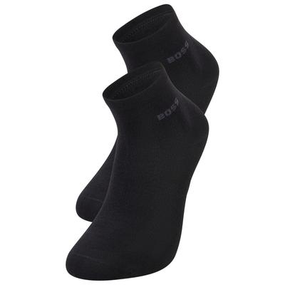 Kurzsocken BOSS, Damen, Gr. 39-42, Sockengröße, schwarz (schwarz 001), Materialmix, normal, Socken