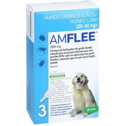 Amflee 268 mg Spot-on Lösung f.große Hunde 20-40 kg