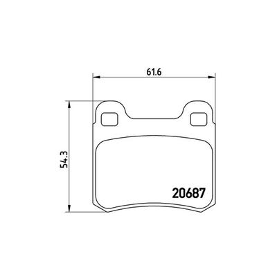 MAGNETI MARELLI Bremsbelagsatz, Scheibenbremse 363700450007 für Mercedes