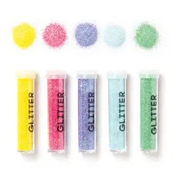 folia Glitter, bunt, 5x 7 g
