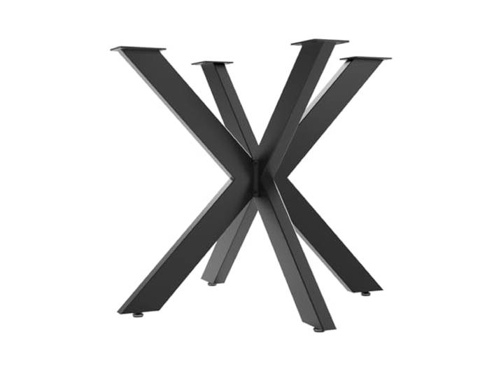 SOTECH Tischgestell Spider/Schwerlast Tisch-Beine aus Stahl in Schwarz Höhe: 710 x Breite: 850 x Länge: 850 mm / bis 500 kg Belastbarkeit / Einfache Montage, Tisch-Kufen für DIY-Projekte Esstische