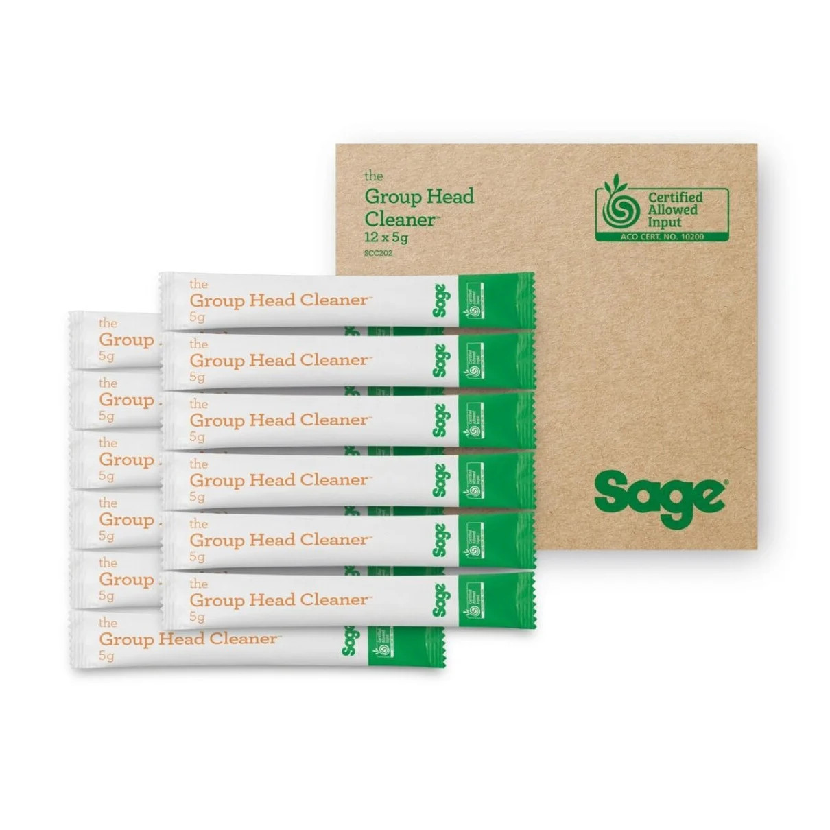 Sage Organic Espresso-reiniger SCC202NEU0ZEU1 - 12-pack Koffieaccessoires