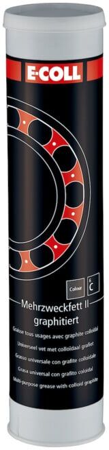 E-COLL Graisse multi-usages II, graphite, cartouche 400g sans plomb (4317784348928)