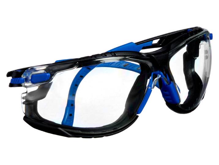 3M Schutzbrille Solus 1000 mit Antibeschlag-Beschichtung Blau+Klares Glas